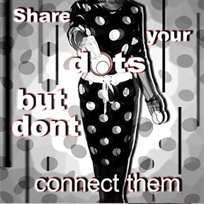 Share your dots digital art poster